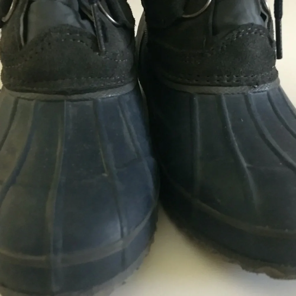 Khombu Snow Boots Shoes Size 6 Gray Blue Waterproof